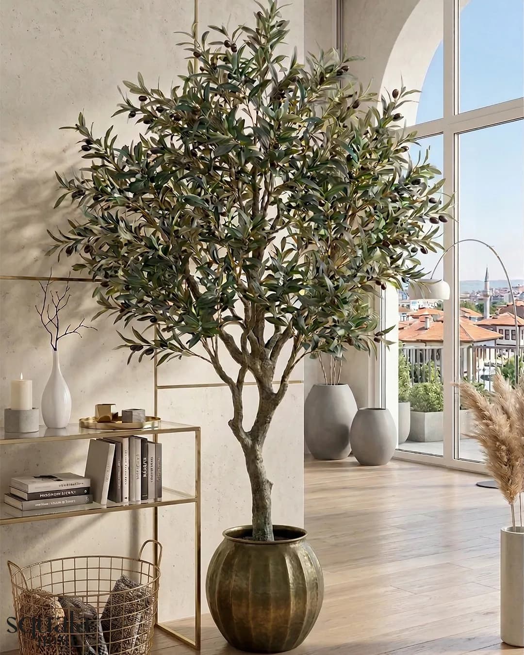 Yapay 180cm Zeytin Ağacı