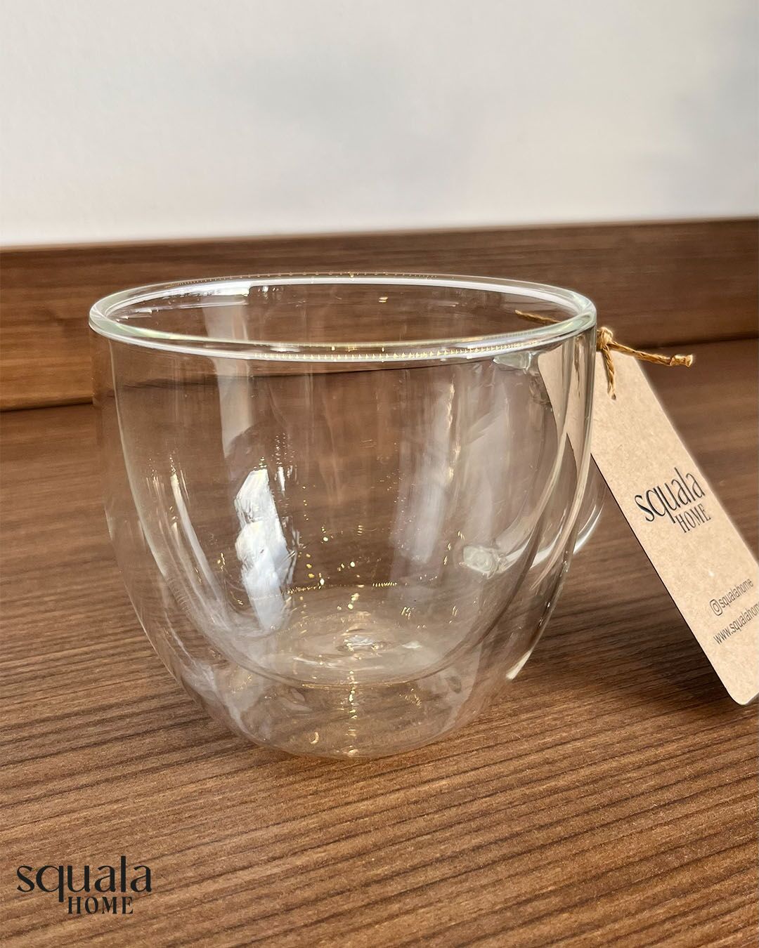 Kulplu Çift Cidarlı Bardak 350 Ml