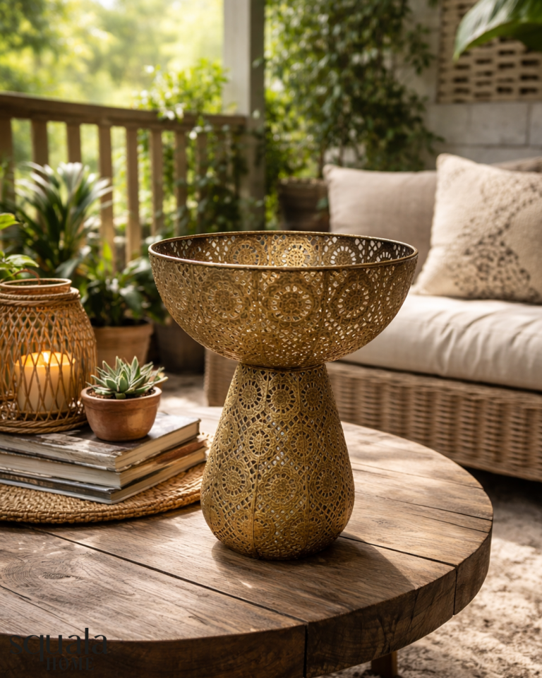 Metal Uzun Delikli Vazo Küçük Boy MG40