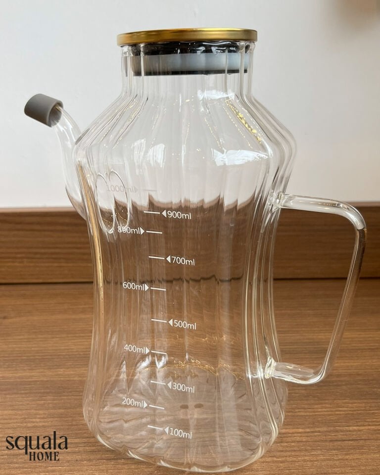 Bambu Kapaklı Lüks Yağlık 1000 ml