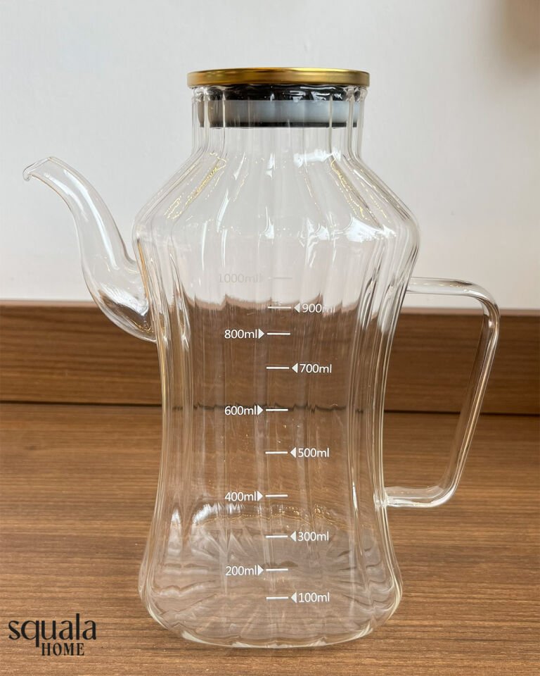 Bambu Kapaklı Lüks Yağlık 1000 ml