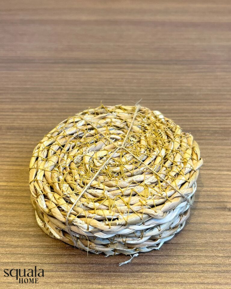 Hasır Bardak Altlığı 6'lı set 10 Cm