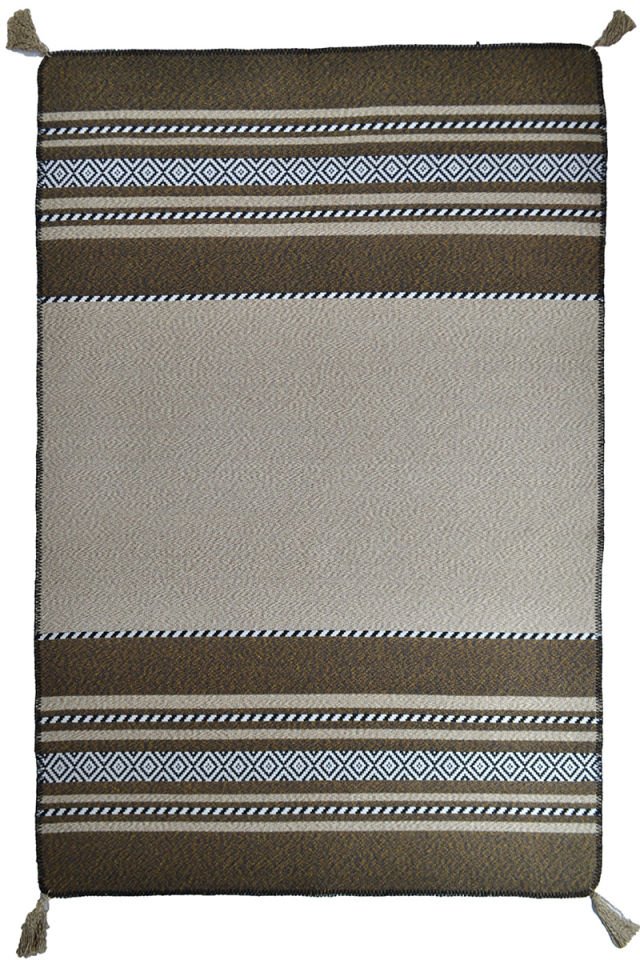 Kahve Çizgili Molly Kilim 120x180 ML14