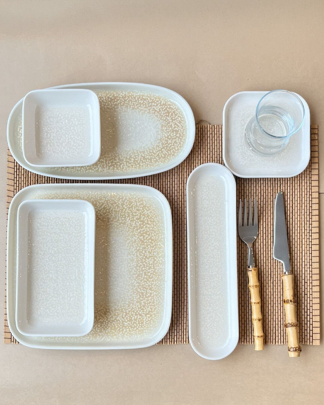 Krem 29 Parça Kahvaltı Takımı 6 Kişilik