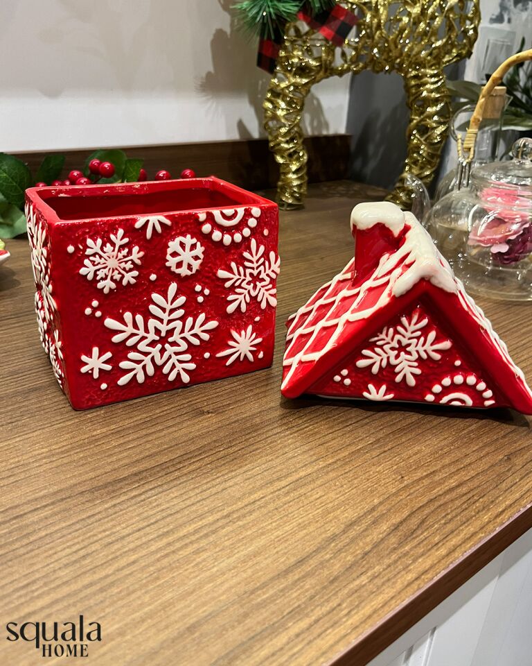 Seramik Yılbaşı Ev Şekerlik 77208 'Yeniyıl'