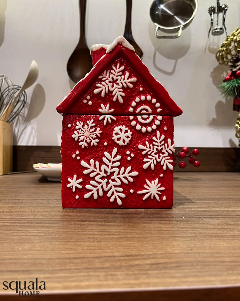 Seramik Yılbaşı Ev Şekerlik 77208 'Yeniyıl'