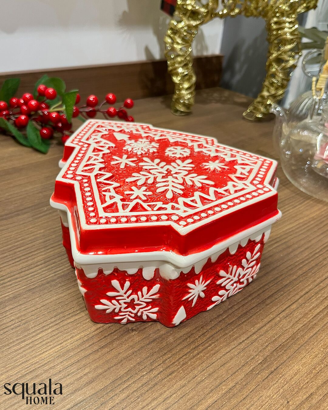 Seramik Yılbaşı Çam Ağacı Şekerlik 77207 'Yeniyıl'