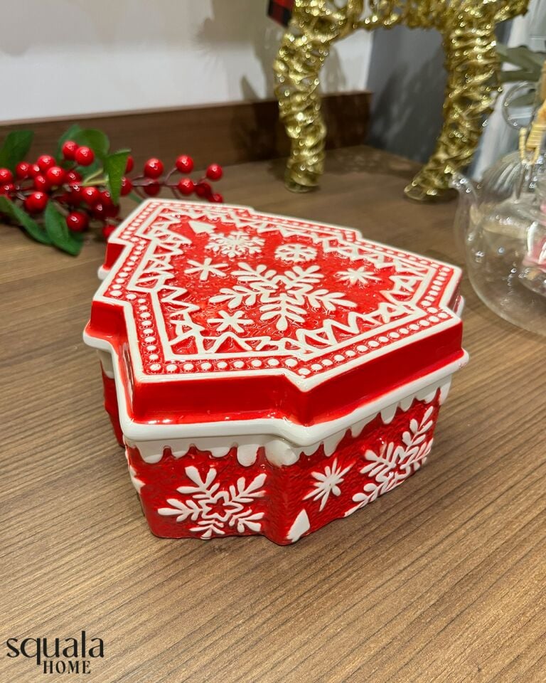 Seramik Yılbaşı Çam Ağacı Şekerlik 77207 'Yeniyıl'