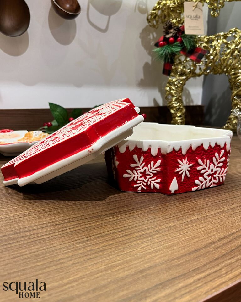 Seramik Yılbaşı Çam Ağacı Şekerlik 77207 'Yeniyıl'