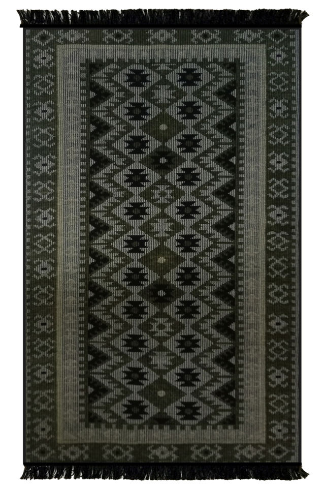 Peru Kilim Yağ Yeşili 90x150 Cm PR1