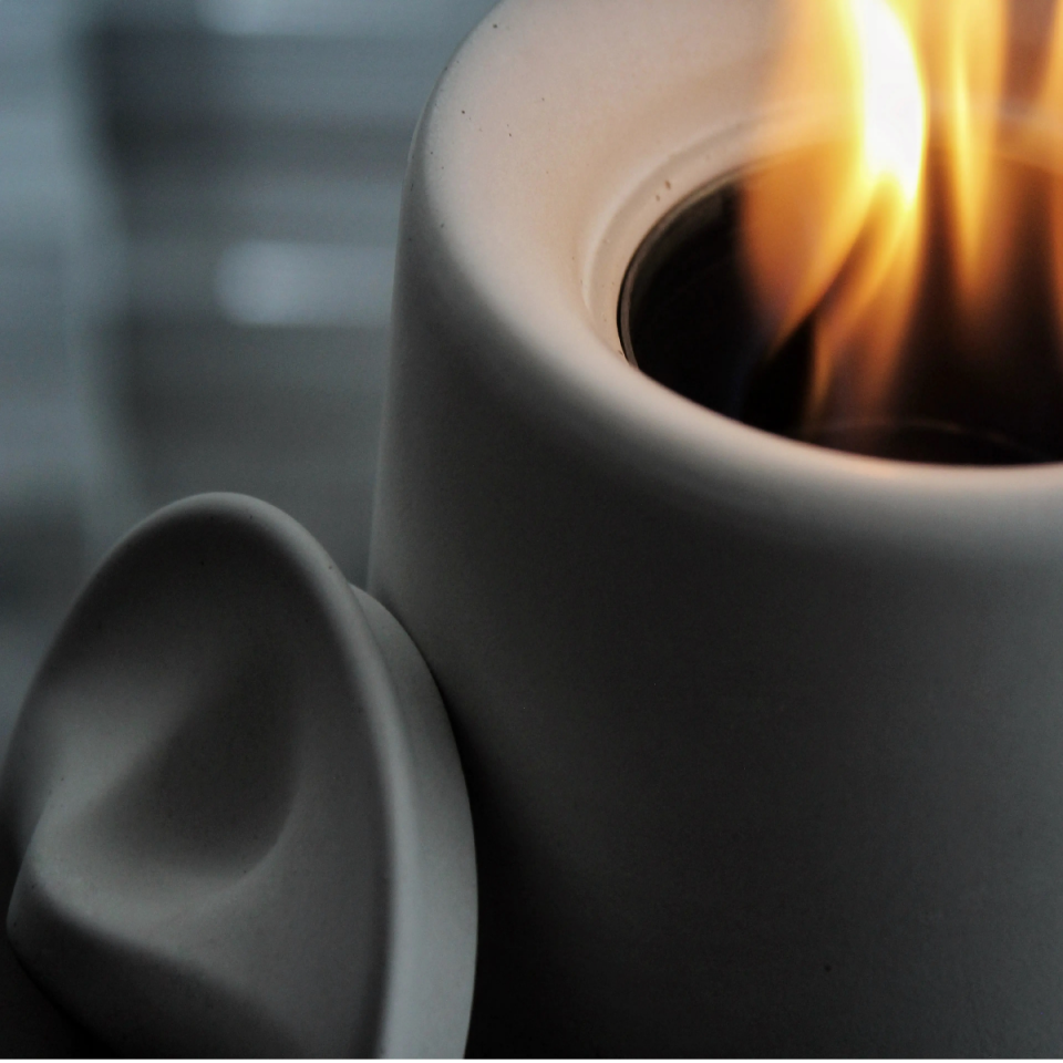 Beton Masa Şöminesi V.1