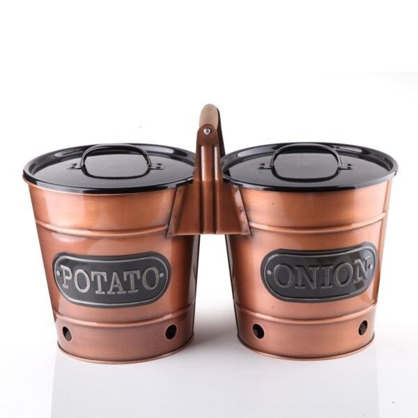 2'Li Bakır Patates Soğan Sepeti