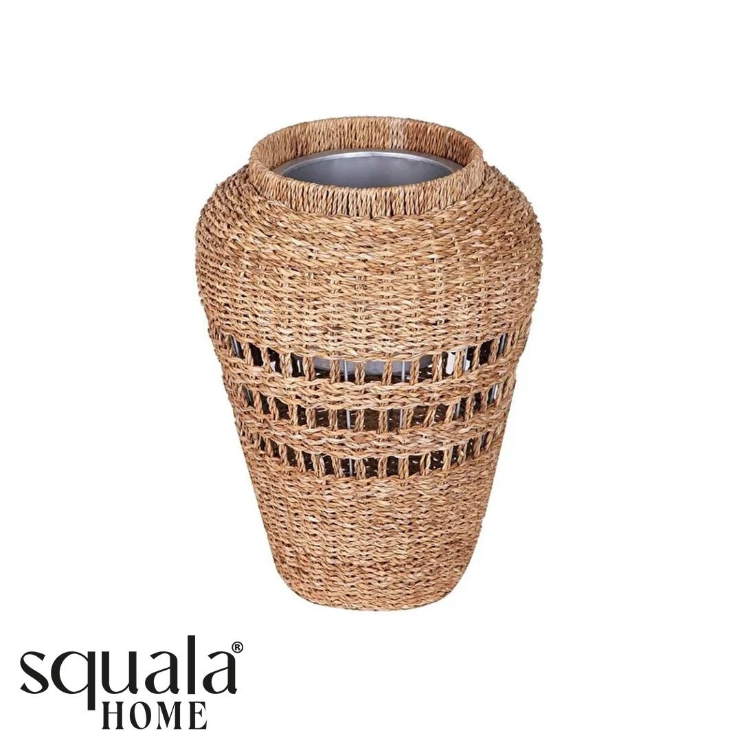 Orta Boy Desenli Vazo H:51 Cm Çap:22 Cm