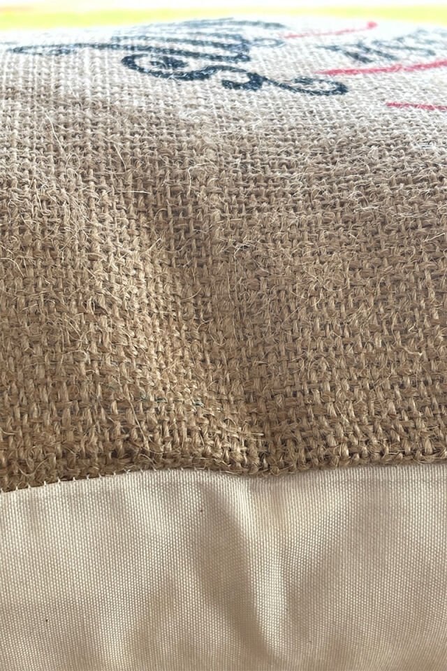 Hayat Ağacı Desen Jüt Kırlent 50x50 Cm