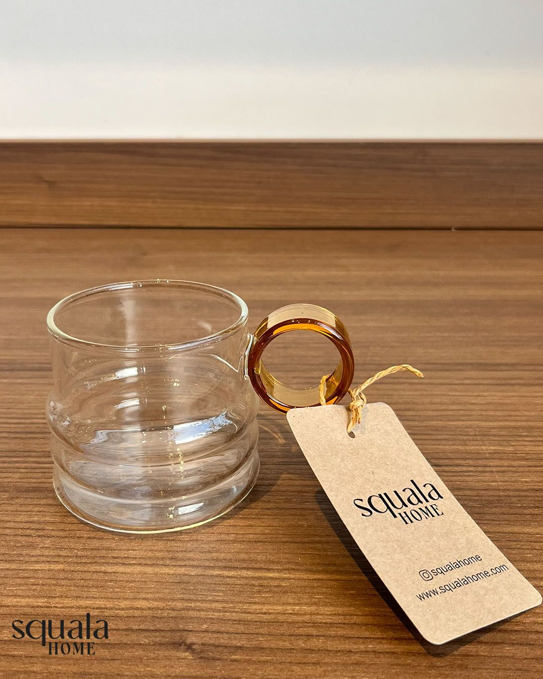 Halka Kulplu Cam Kupa 250ml