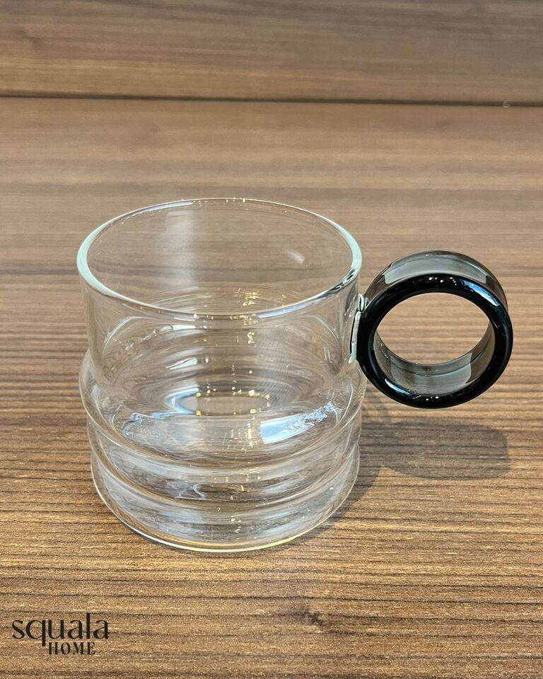 Halka Kulplu Cam Kupa 250ml