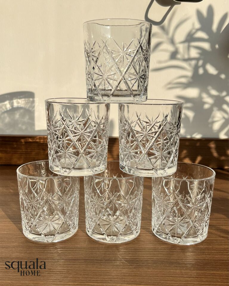 6'lı Kesme Su Bardağı 320ml 501-1