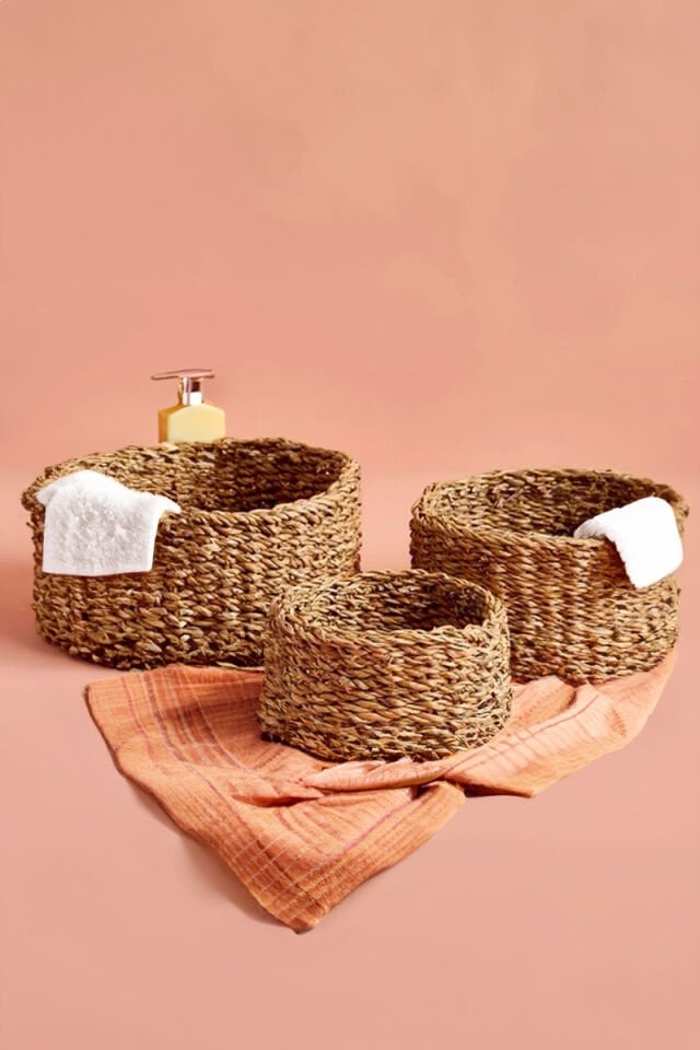 3'lü Yuvarlak Düzenleyici Sepet