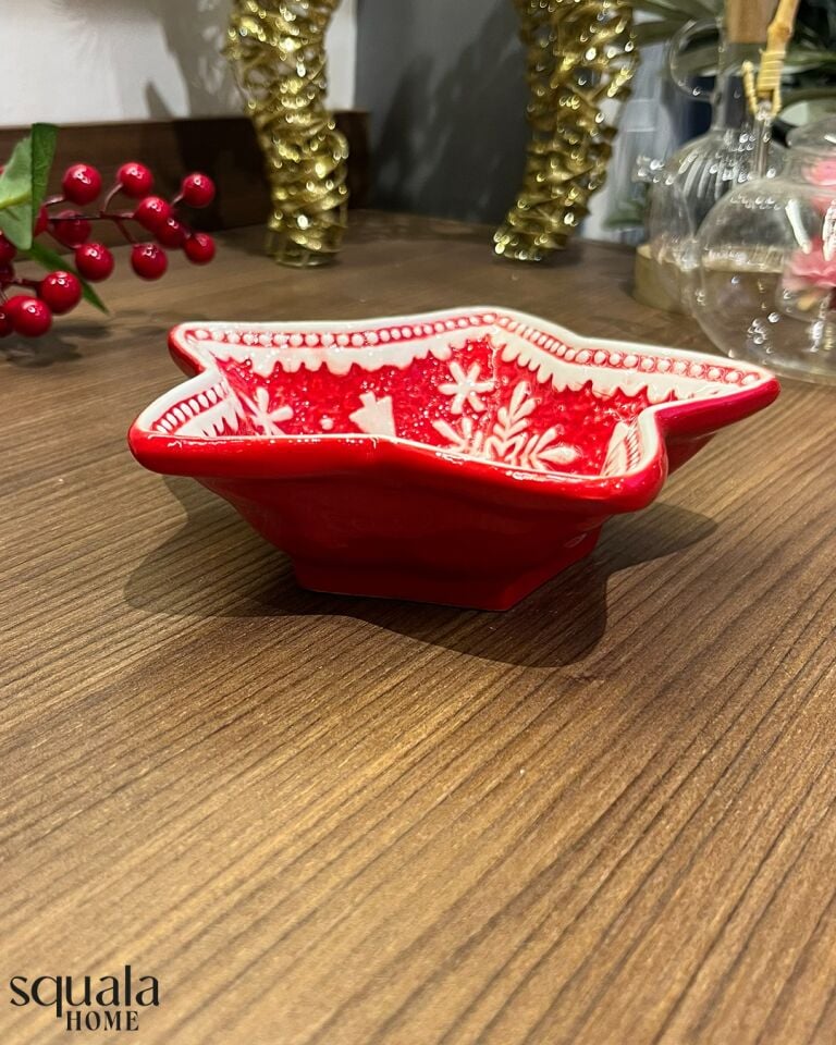 Seramik Yılbaşı Yıldız Kase 77193 'Yeniyıl'