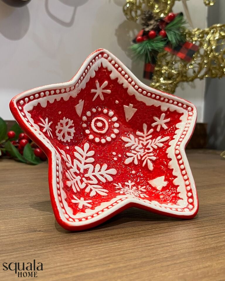 Seramik Yılbaşı Yıldız Kase 77193 'Yeniyıl'