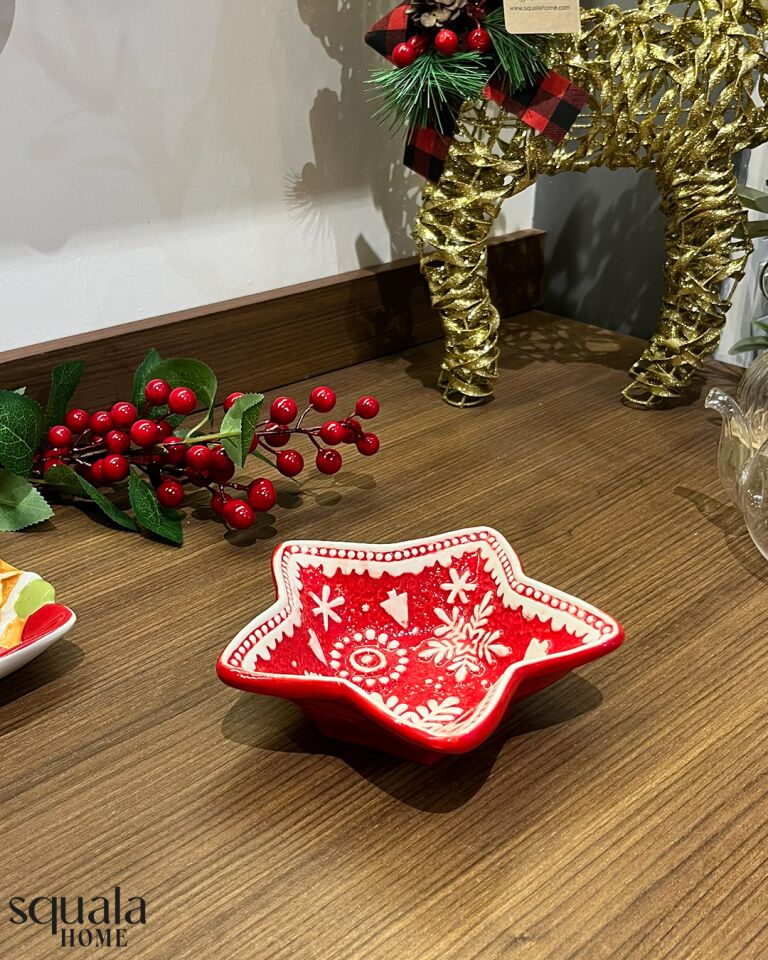 Seramik Yılbaşı Yıldız Kase 77193 'Yeniyıl'