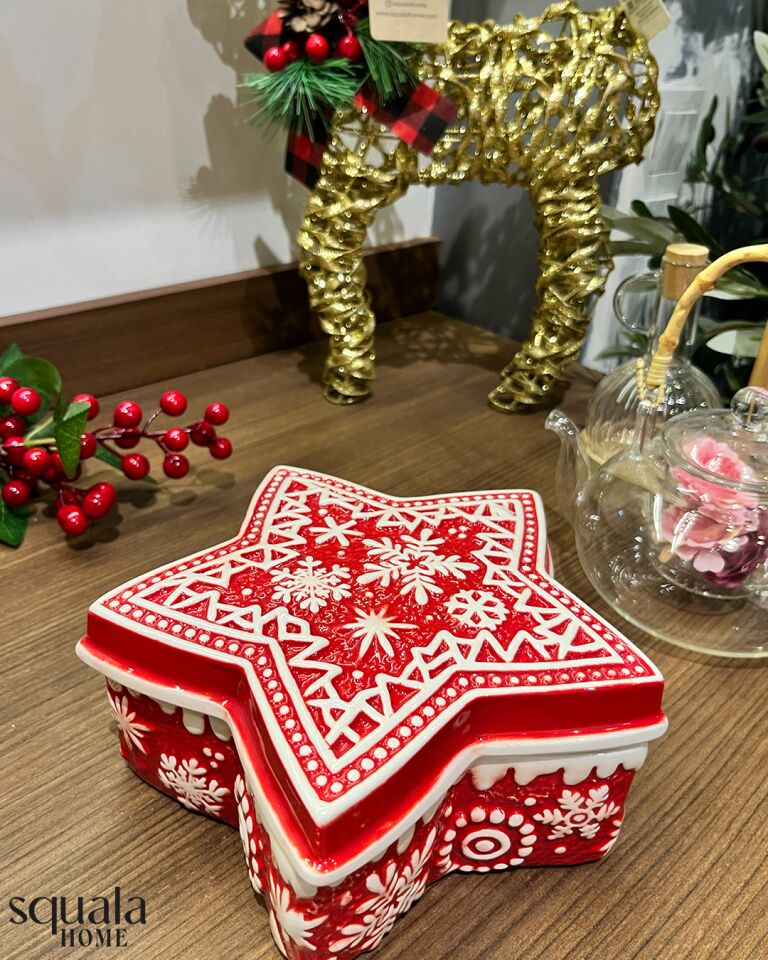 Seramik Yılbaşı Yıldız Şekerlik 77206 'Yeniyıl'