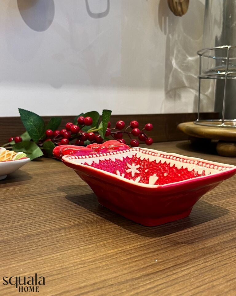 Seramik Yılbaşı Fiyonik Kase 77195 'Yeniyıl'