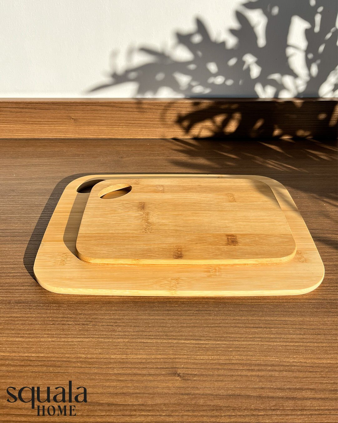 2'li Ahşap Kesme Tahtası Oval