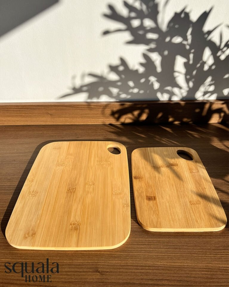 2'li Ahşap Kesme Tahtası Oval