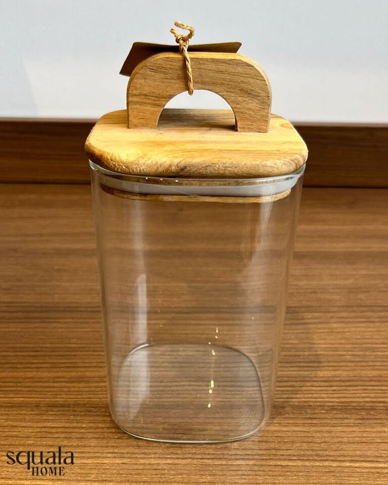 Akasya Kapaklı Cam Kavanoz Büyük Boy 1250ml