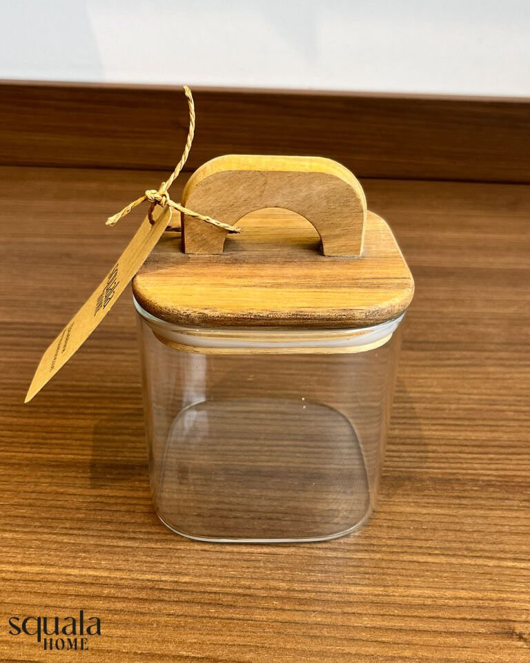 Akasya Kapaklı Cam Kavanoz Orta Boy 950ml