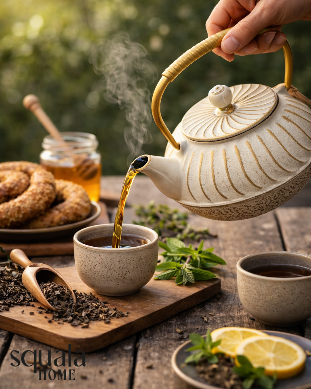 Beyaz Döküm Demlik 750ml