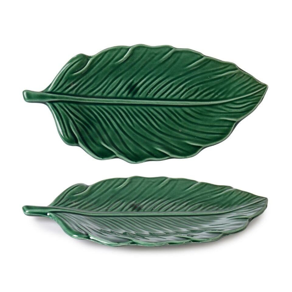 Seramik Dekoratif Orta Boy Yaprak