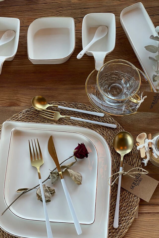 Gold Penguen Tasarım Çay Fincan Takımı