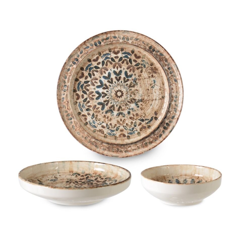 Aztec 24 Parça Yemek Takımı 6 Kişilik