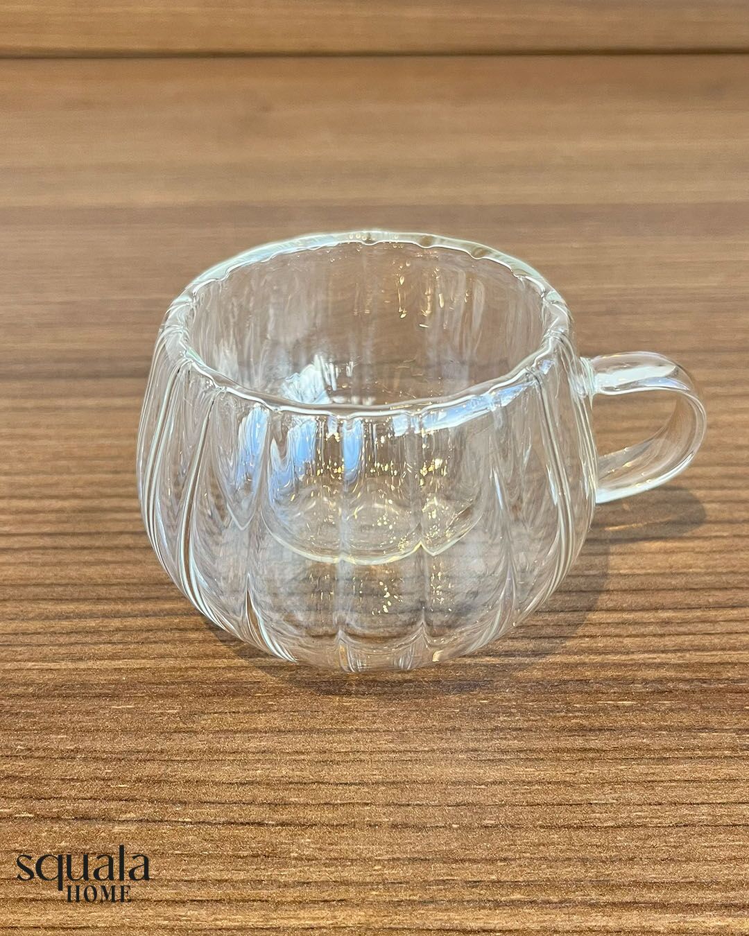 Kulplu Desenli Çift Cidarlı Bardak 150ml